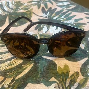 Circus by Sam Edelman Brown Cat-Eye Sunglasses